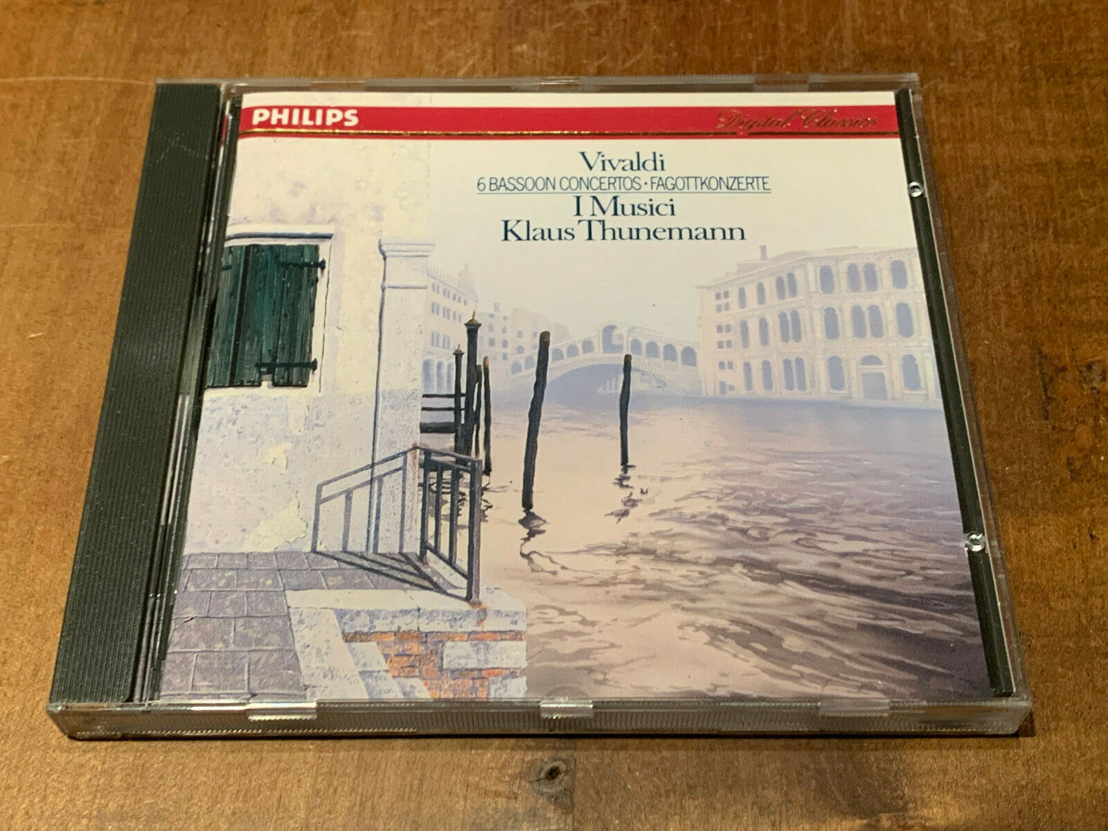 Vivaldi 6 Bassoon Concertos THUNEMANN PHILIPS CD MINT Full Silver West