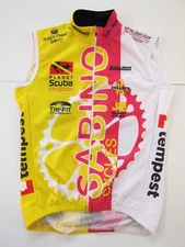 Kallisto Yellow Pink White Tucson Sabino Cycles Mesh Zip Cycling Vest Women M