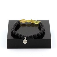 Mineralien Und Edelsteine. Armband Gelbe Apatit Aus Madagaskar + Perlen O