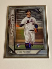 Pete Alonso 2019 Topps Transcendent Icons Base Metal Frame Card Rookie #22 /100