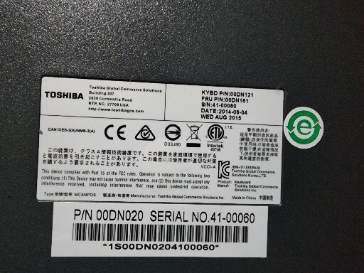 TOSHIBA 00DN121 KEYBOARD FOR POS RETAIL SYSTEM | eBay TOSHIBA 00DN121 KEYBOARD FOR POS RETAIL SYSTEM | eBay