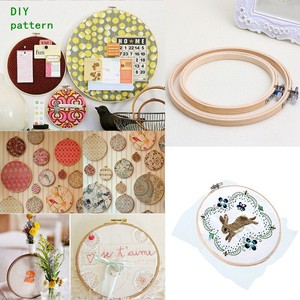 13-30cm Wooden Cross Stitch Machine Embroidery Hoop Ring Bamboo Sewing Frame DIY