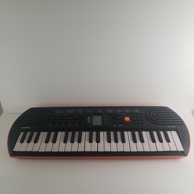 Casio Sa-76 Keyboard Orange LN Synthesizer Preowned for ...