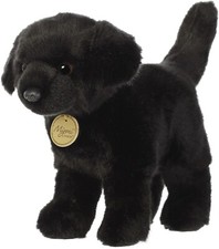 Aurora - Miyoni - 9.5" Black Labrador Realistic Stuffed Animal