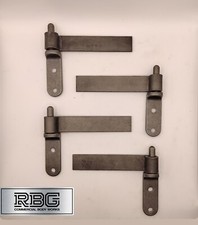 4x Straight Hinge & Gudgeon Pin Set SC Trailer Truck Tipper Tailgate Dropside