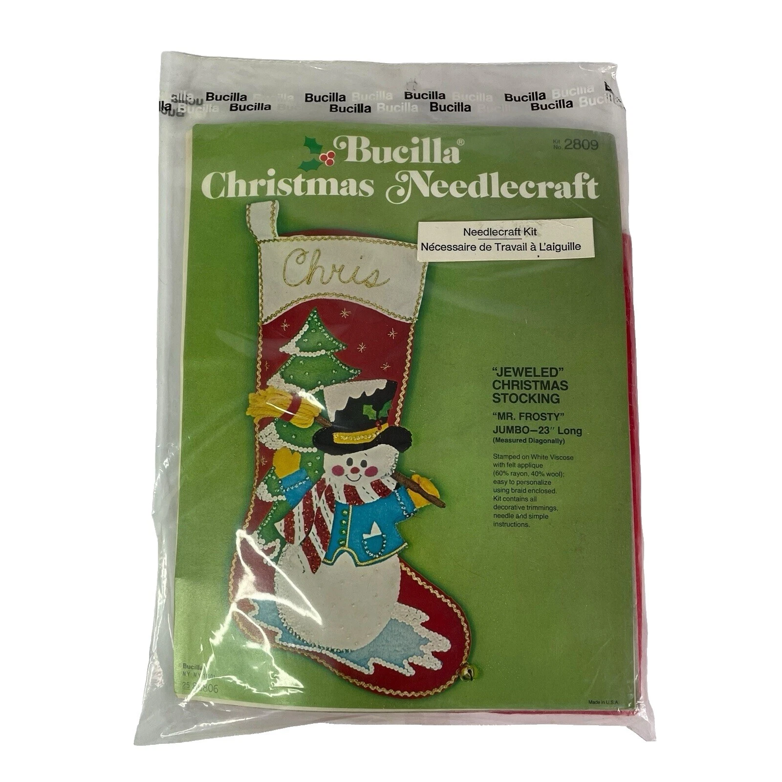 Bucilla Stocking Needlepoint Kits