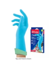 O-Cedar Playtex Fresh Comfort Blue Latex Gloves, Large (1 Pair)