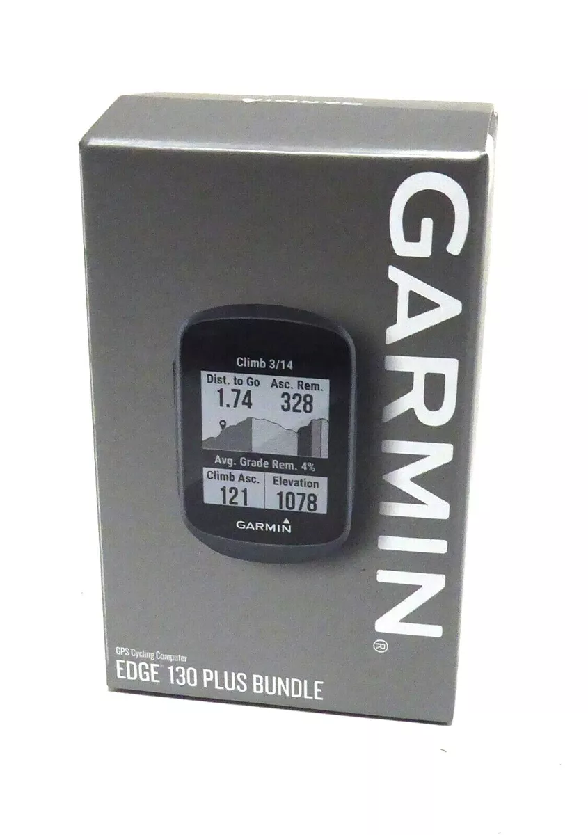 Garmin Edge 130 Plus GPS Bundle Bike Computer with Heart Rate