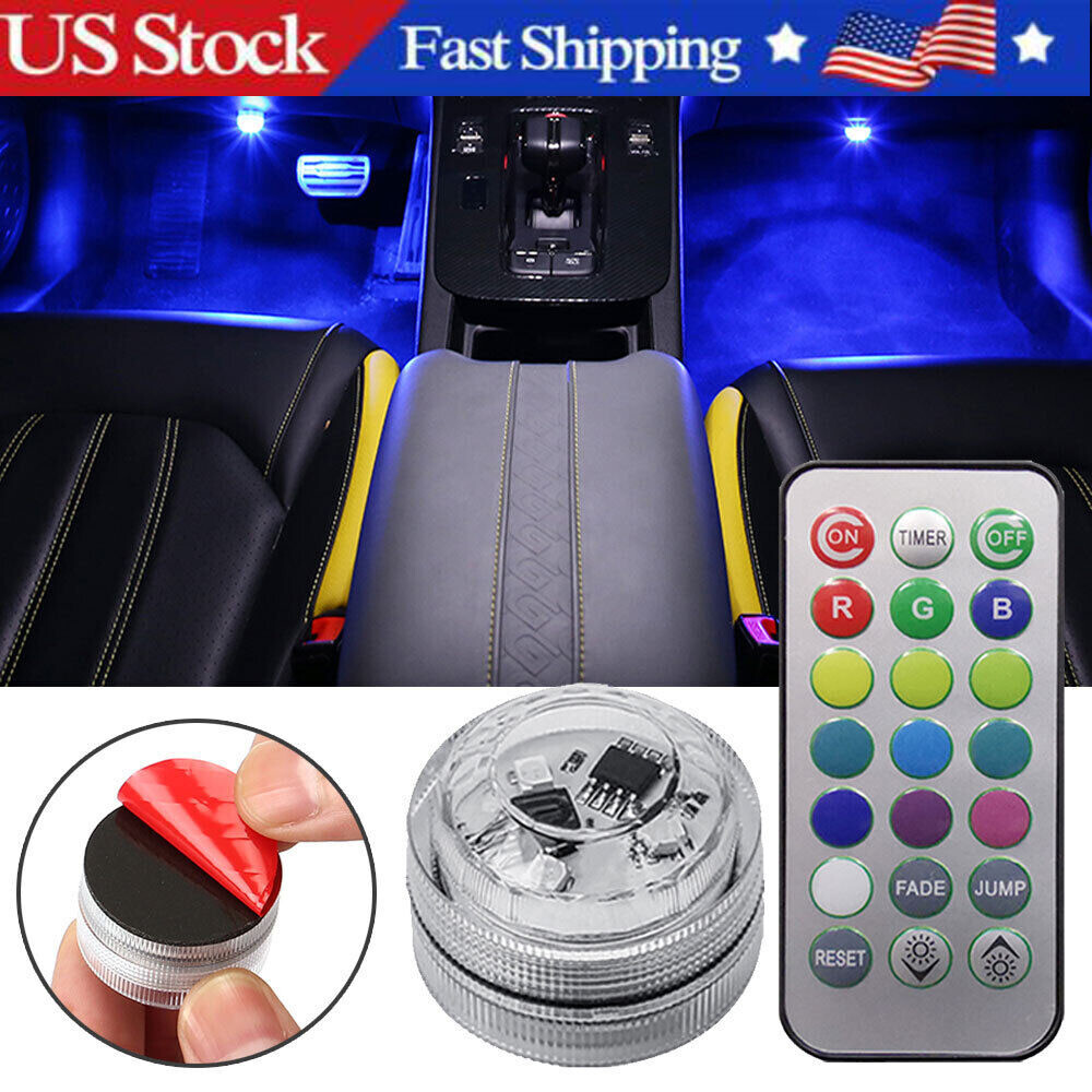 Colorful LED Lights Car Interior Accessories Atmosphere Lamp W/ Remote