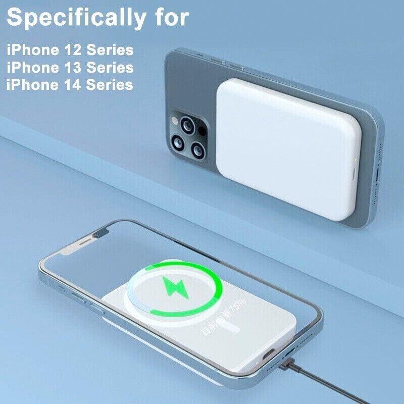20000mAh Power Bank Magnetic BatteryPack Wireless Charger for iPhone 15/14/13/12