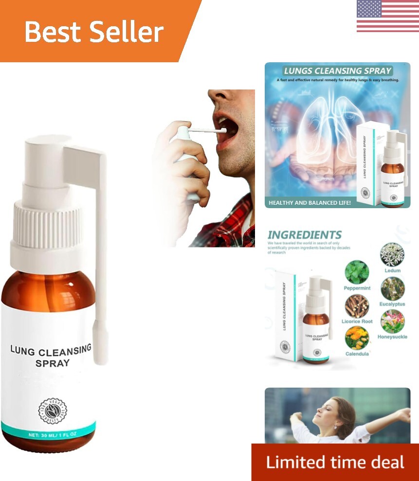 Chemical-Free Respiratory Spray for Daily Lung Support and Calming Sensation