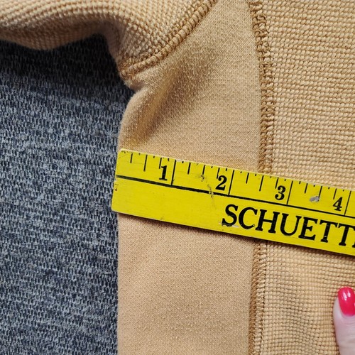 Paradise Collection Sweater Mens Size L Long Sleeve Pullover 1/4 Zip Yellow - Picture 7 of 11