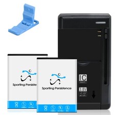 High-Performance 2x 1250mAh Battery Charger for Samsung Character SCH-R640 Phone