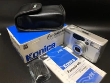 🍙Unused w/Box🍙Konica Fantasio 60z Silver 35-62mm Film Camera from Japan