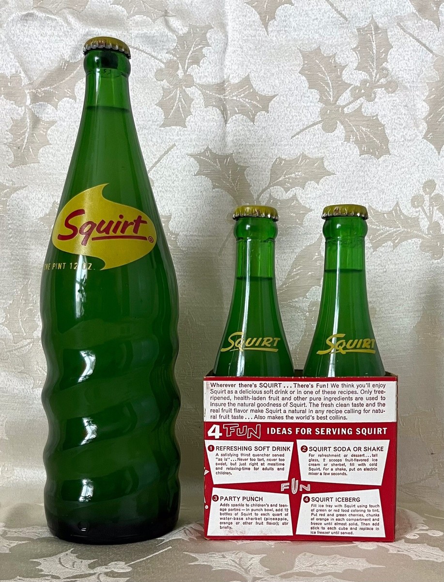 VINTAGE SQUIRT SODA BOTTLE SET | eBay
