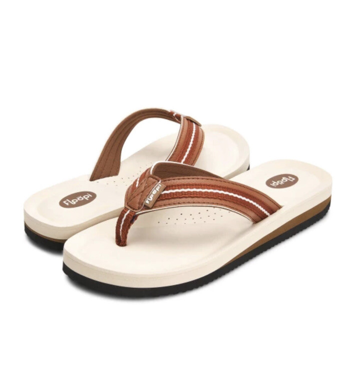 Floppi Flip Flops Women’s Casual Sandals With Comfortable Heel Cushion-image