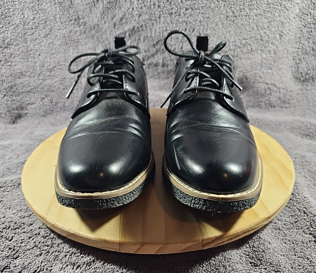 SAOLA Scarpe eleganti formali Deer Stags Zander Oxford da ragazzo taglia US 7M in pelle nera