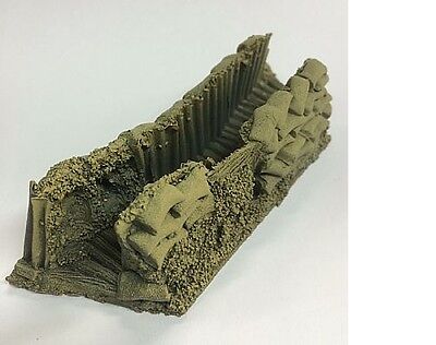 6 cm LONG 15 mm SCALE END OF TRENCH EMPLACEMENT SECTIONS JAVIS BATTLE ZONE