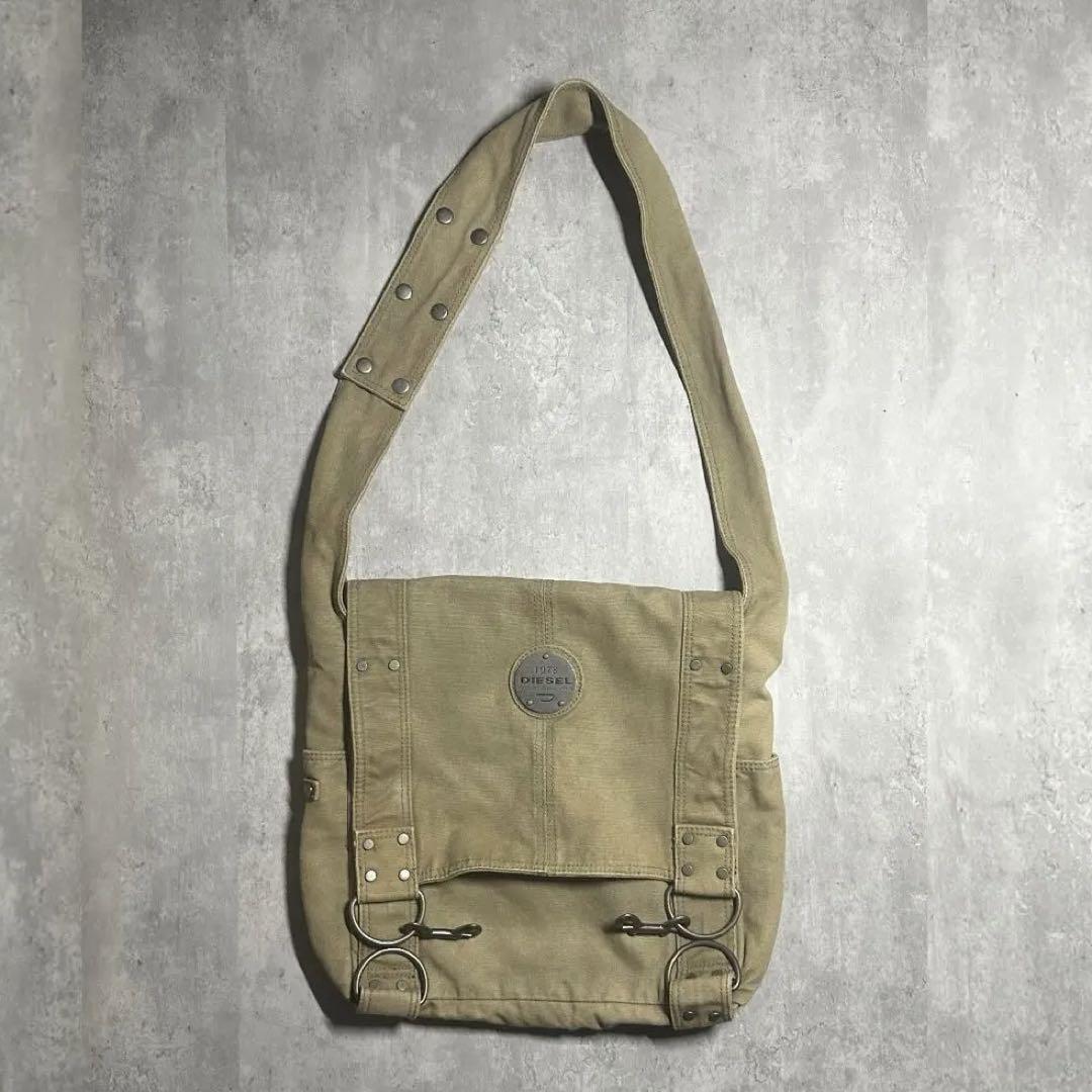 超激レアモデル diesel 90s shoulder bag y2k Diesel Men Super Rare Model 90S Shoulder Bag Y2K Luxury