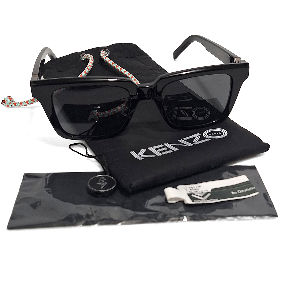 KENZO Black Square Full Rim Sunglasses KZ40118F (0359) | eBay KENZO Black Square Full Rim Sunglasses KZ40118F (0359) | eBay