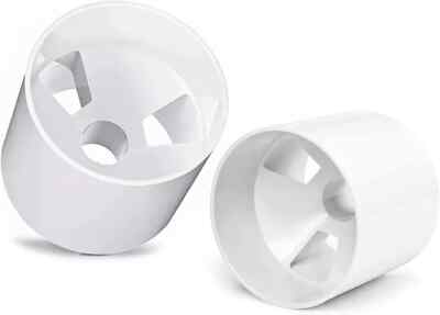 2PCS Golf Hole Cup,Abs Ivory White Plastic Golf Cups,Dimension 4'' Depth, Diamete