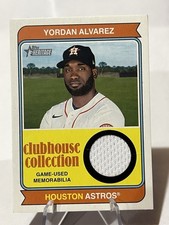 Yordan Alvarez Clubhouse Collection Relic Patch 2023 Topps Heritage Baseball