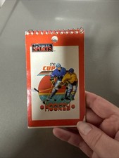 Vintage Super Sports Hockey Memo Notepad Spiral Bound 1989 The Cup