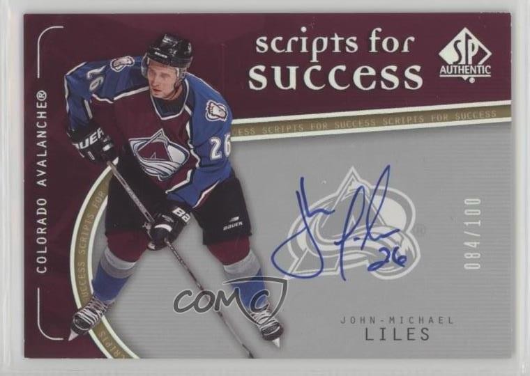 2005 SP Authentic Scripts for Success 84/100 John-Michael Liles #SS-JM Auto 0i5j