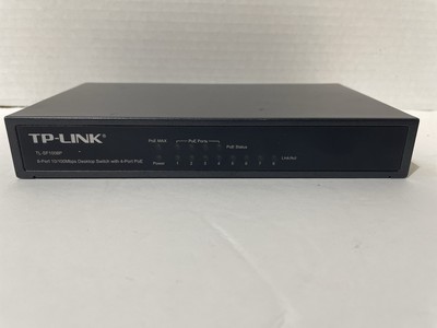 TP-LINK Technologies (TL-SF1008P) 8-Ports Desktop PoE Switch. untested. 