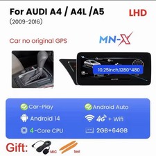 Autoradio Per Audi A5-S5–B8-A4-A4L-S4 2009-2017  CarPlay Wireless 2G+64GB 4G