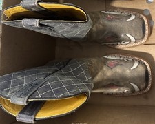 Tin Haul Unisex Not Boaring Square Toe Boots, Men’s 7, Women’s 9