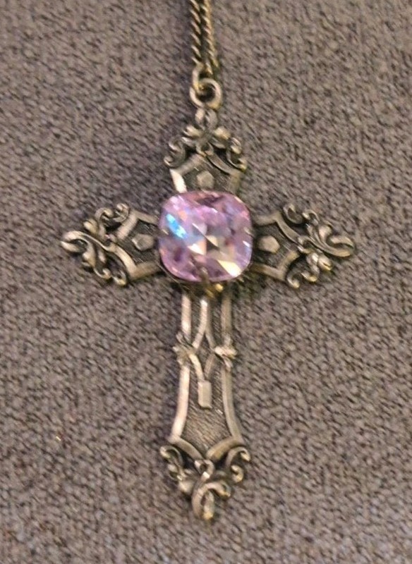 Vintage Bonniye Cross Necklace