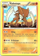 Kabutops Fates Collide 39/124 Rare Pokemon Near Mint Pokemon Card