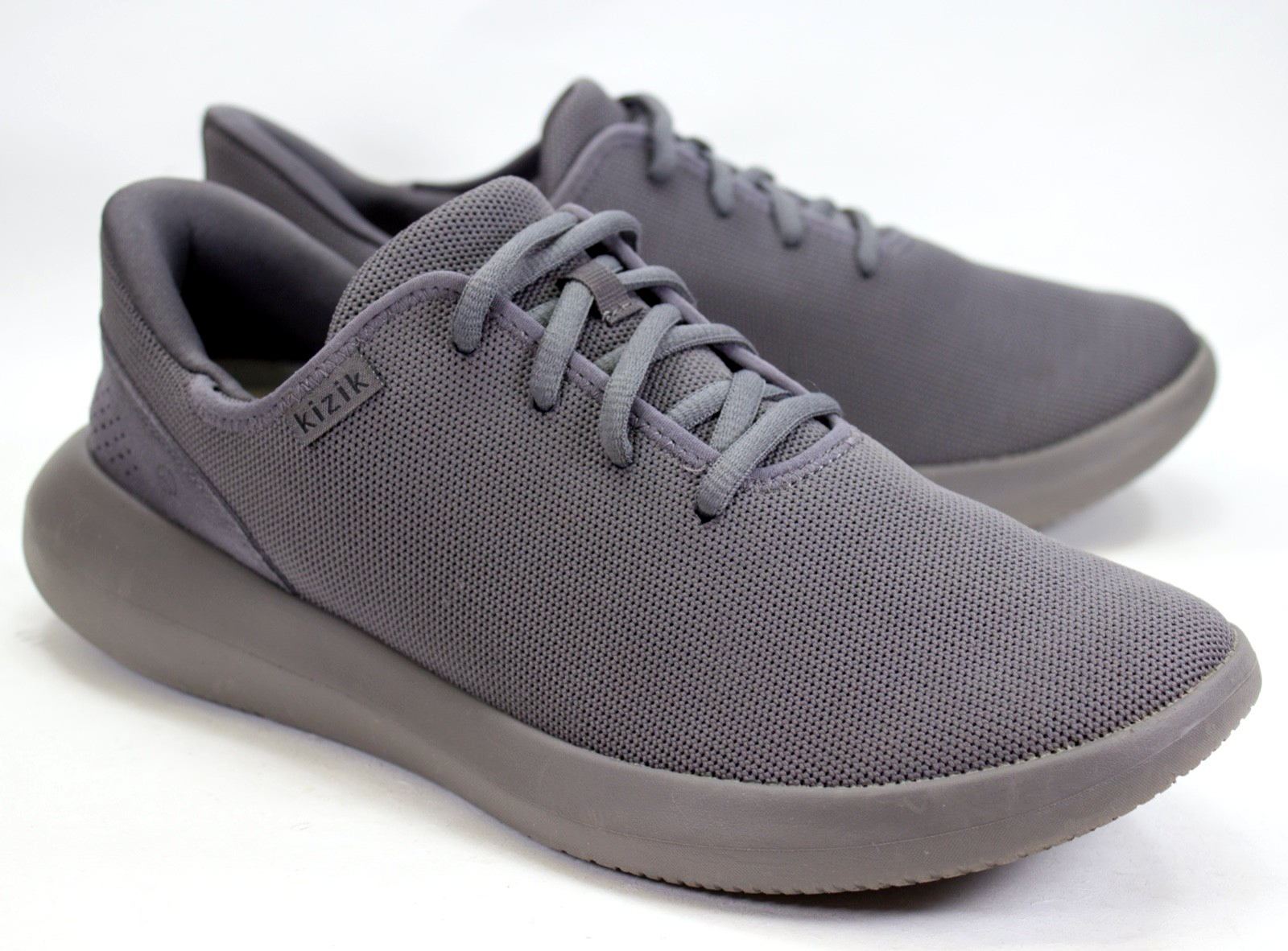 SAOLA Scarpe da ginnastica Kizik Madrid da uomo taglia US 9 5 donna US 11 in maglia ecologica grigie slip on