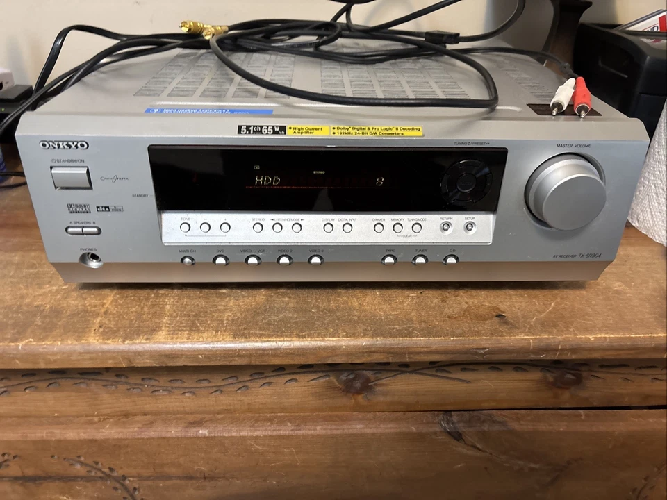 Onkyo TX-SR304 Receiver HiFi Stereo 5.1 Channel Home Theater Audio Radio - Image 2 of 4