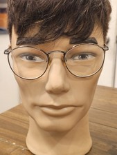 VTG Giorgio Armani 132 861 47-19-135 Metal Round Eyeglasses Frames Made in Italy