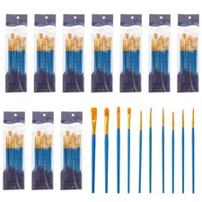 Paint Brushes Set, 100Pcs Acrylic Paint Brush for Watercolor, Dark Blue