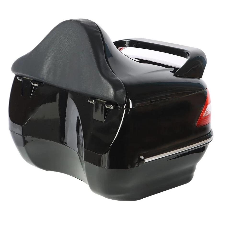 Equipaje maletero 28L con luz trasera para motocicletas más grandes de alta resistencia Foto 4 de 4