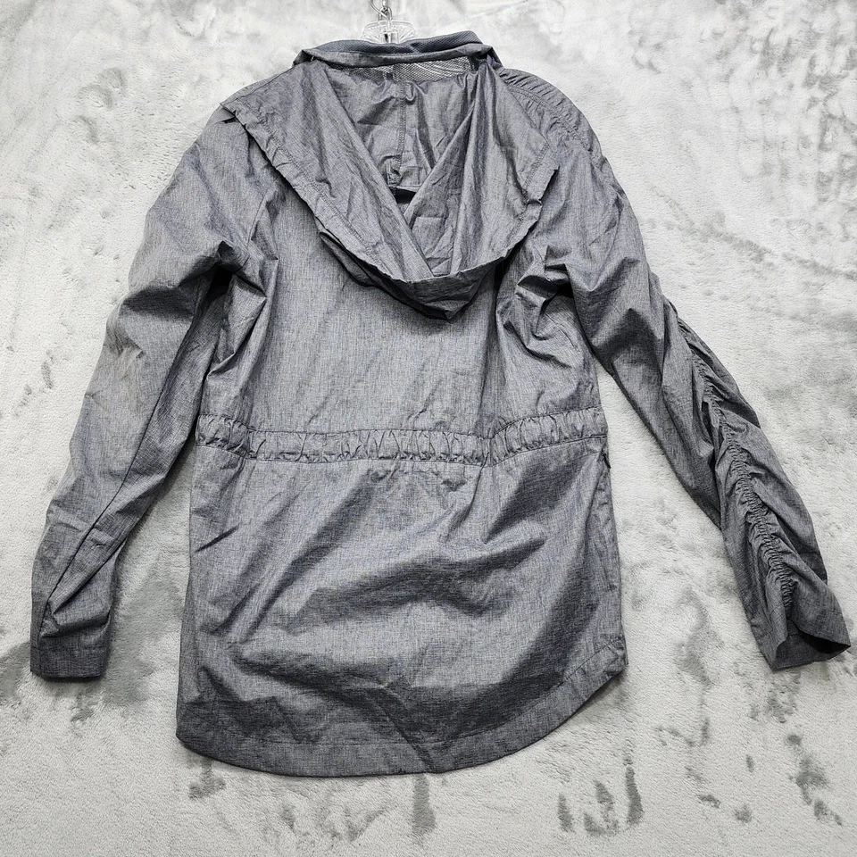 Fabletics Jacket Women S Gray Pink Danielle Hooded Half Zip Pullover Windbreaker - Image 2 of 4