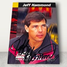 Jeff Hammond VINTAGE FINISH LINE RACING autographed NASCAR card