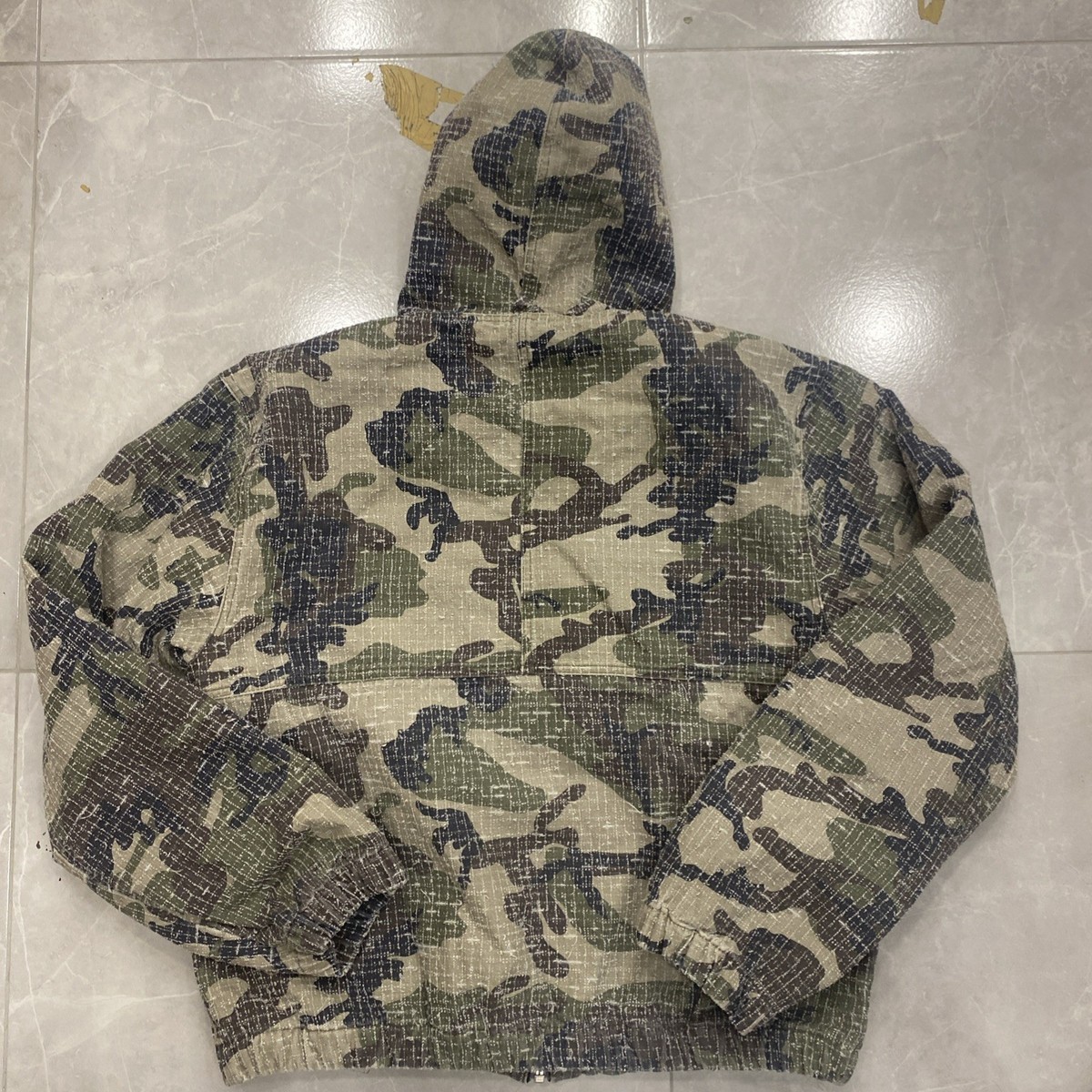 Stüssy Camouflage Canvas Needlepunch Work Jacket Woodland XL K | eBay
