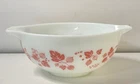 Vintage Pyrex 443 Cinderella Mixing Bowl 2.5 Qt Gooseberry White Pink