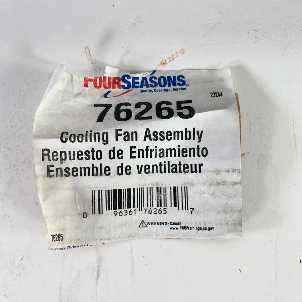 Conjunto de ventilador de refrigeración Four Seasons 76265 para Toyota Venza L4 10-14 Foto 2 de 4
