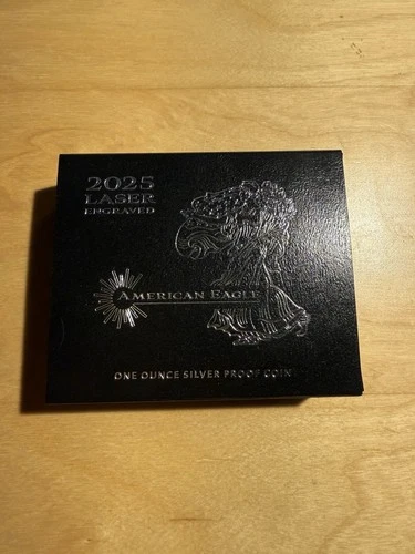 2025 W Silver American Eagle Laser Engraved One Ounce Proof Coin W/OGP