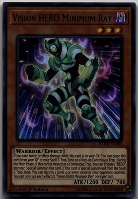 Vision HERO Minimum Ray Ultra Rare Battles of Legend: Hero's Revenge BLHR-EN005