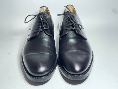 Berwick 1707 Men s Black Leather Derby Shoes Goodyear Welted Size 7.5 UK 3011