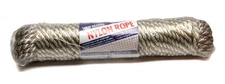 WELLINGTON 1/2" x 120' SOLID BRAIDED NYLON ROPE G1132H0120G84 NEW Gold/White