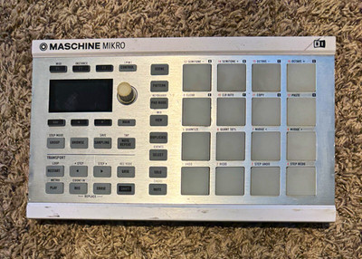 Native Instruments MASCHINE MIKRO Digital Sampler Sequencer 16 Pad Silver