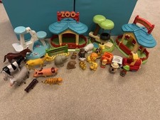 ELC Happyland Zoo Bundle with Animals, enclosures, Train and Figures