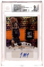 2022-23 Select In Flight Orange Pulsar Prizm 26/30 Ja Morant Auto BGS 9 R6220J